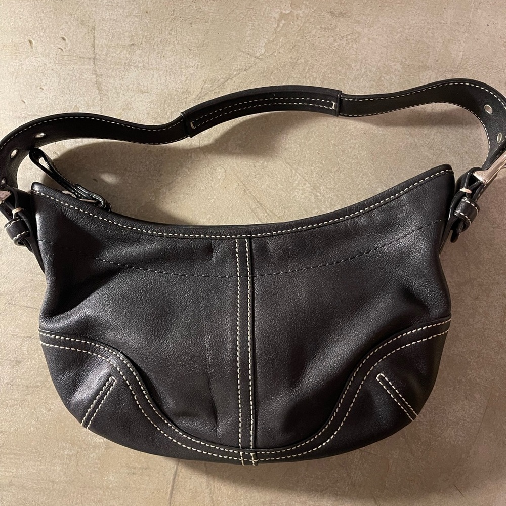 Coach  #9541 Black Leather Hobo